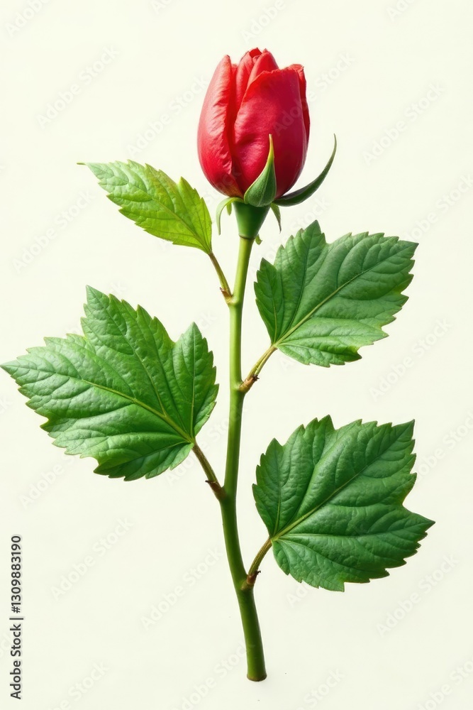 Foglie lanceolate e larghe sulla parte superiore del fusto, herbaceous stems, leaf, botanical Foglie lanceolate e larghe sulla parte superiore del fusto, herbaceous stems, leaf, botanical