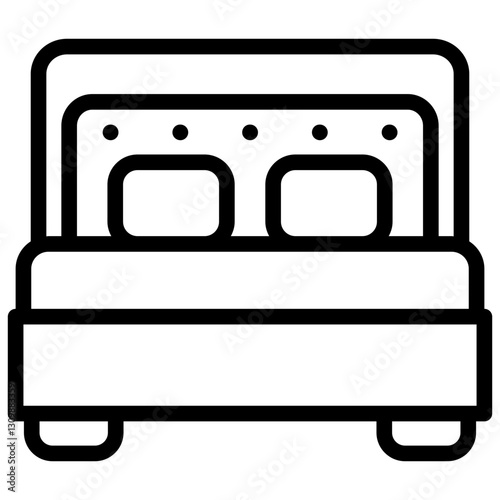 double bed icon