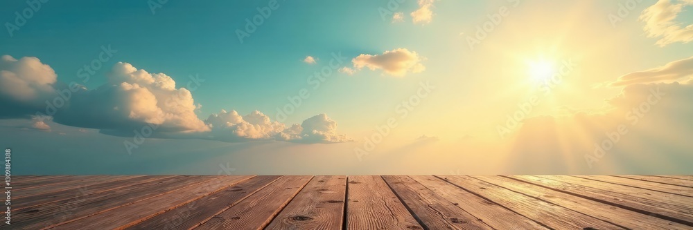 Gradient sky with wispy clouds and scattered dust motes, weathered wood, atmospheric conditions Gradient sky with wispy clouds and scattered dust motes, weathered wood, atmospheric conditions