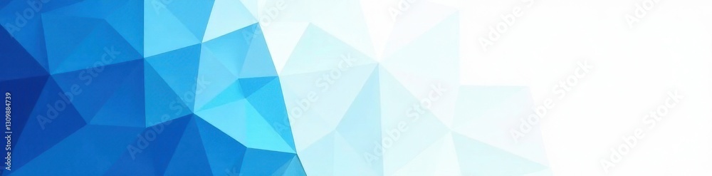 Obraz premium Abstract blue triangles, geometric pattern, modern design, vivid, digital