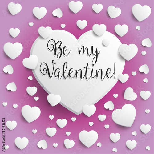 Be my Valentine - vector illustration
