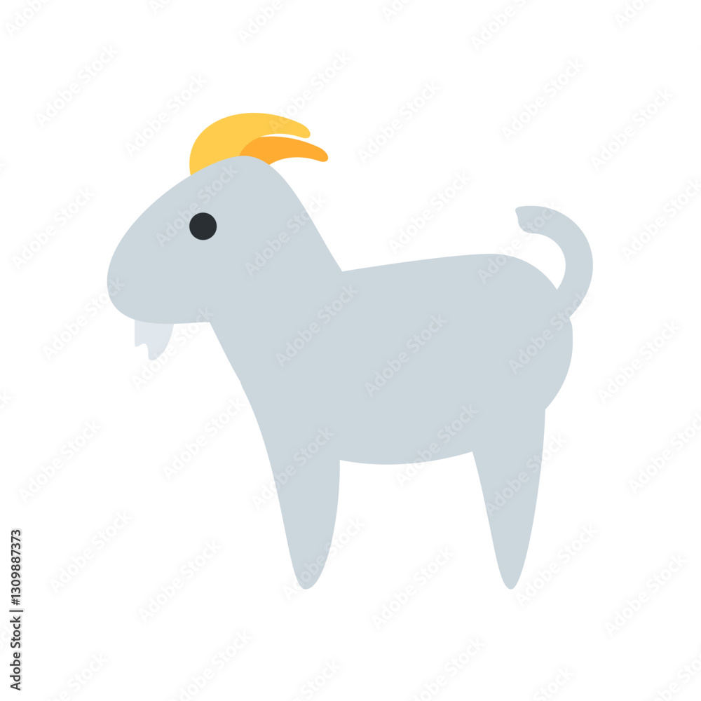 Naklejka premium Gray Goat 