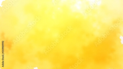 Bright Yellow Abstract Background with Soft Cloudy Texture