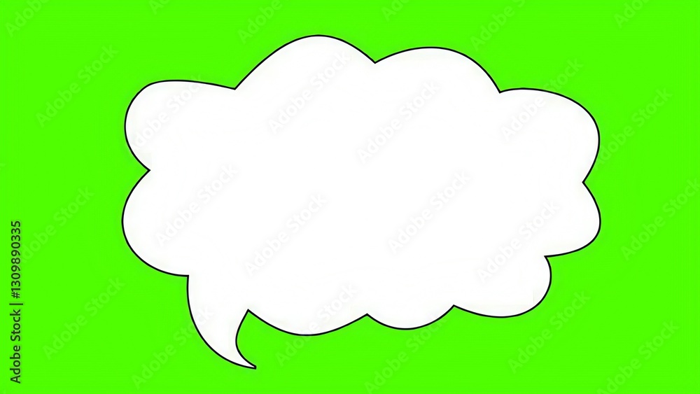 speech bubble with green background speech bubble with green background