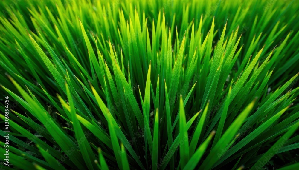 Dense emerald grass, overhead shot Fine details visible , sunlight, overhead, lawn Dense emerald grass, overhead shot Fine details visible , sunlight, overhead, lawn