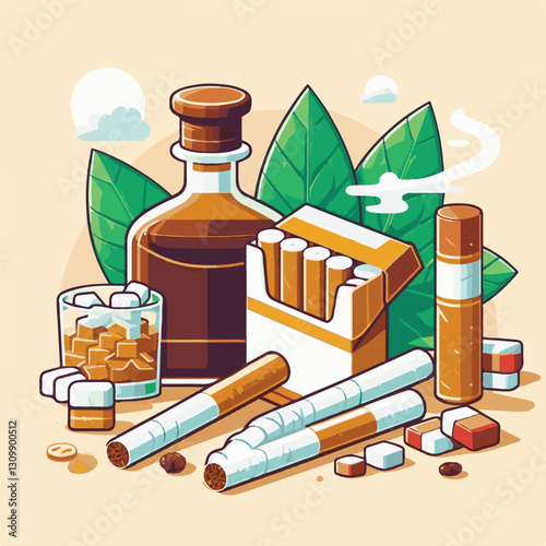 tobacco, nicotine, cigarette, health, background, cigar, smoke, cancer, leaf, addiction, risk, narcotic, unhealthy, toxic, plant, danger, industry, natural, crop, product, organic, nature, habit, harv