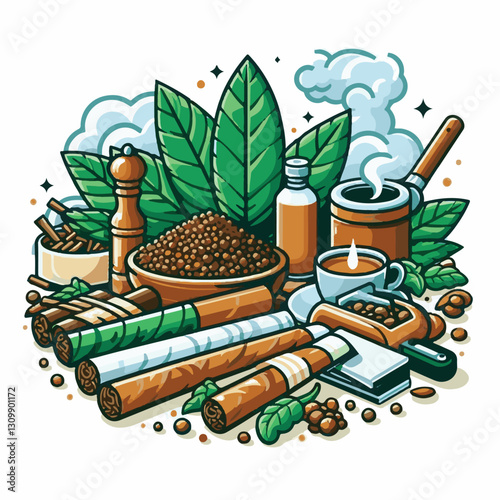 tobacco, nicotine, cigarette, health, background, cigar, smoke, cancer, leaf, addiction, risk, narcotic, unhealthy, toxic, plant, danger, industry, natural, crop, product, organic, nature, habit, harv