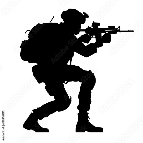 military soldier silhouette
