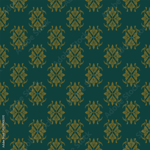 damask pattern vector Perfect for bed sheets, carpets, and wallpapers, the seamless, vintage patterns add a touch of classic luxury to any fabric.