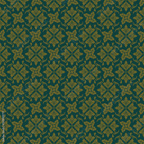 damask pattern vector Perfect for bed sheets, carpets, and wallpapers, the seamless, vintage patterns add a touch of classic luxury to any fabric.