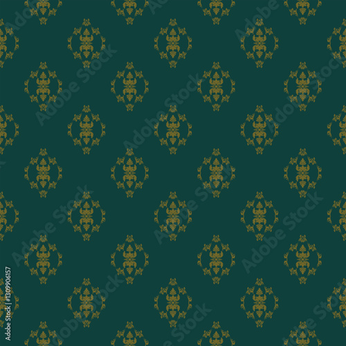 damask pattern vector Perfect for bed sheets, carpets, and wallpapers, the seamless, vintage patterns add a touch of classic luxury to any fabric.