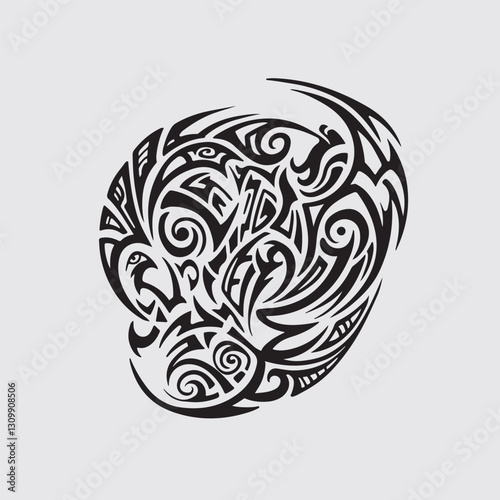 vector illustration of a tattoo
