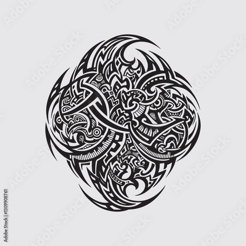 abstract brain vector
