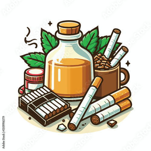 tobacco, nicotine, cigarette, health, background, cigar, smoke, cancer, leaf, addiction, risk, narcotic, unhealthy, toxic, plant, danger, industry, natural, crop, product, organic, nature, habit, harv