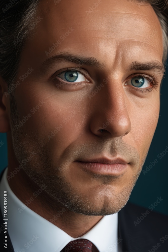 Obraz premium there is a man in a suit and tie looking at the camera