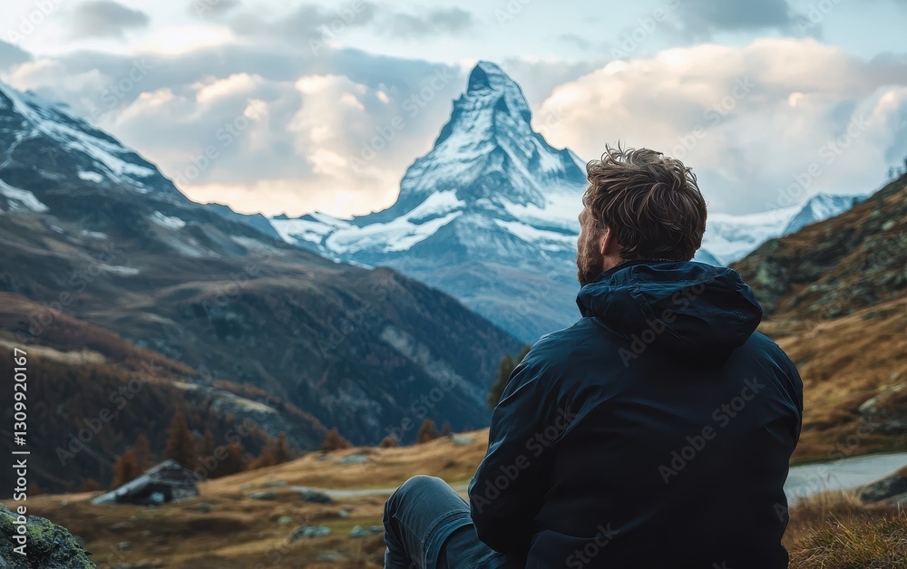 Fototapeta premium Stunning View Of The Matterhorn Mountain In Switzerland
