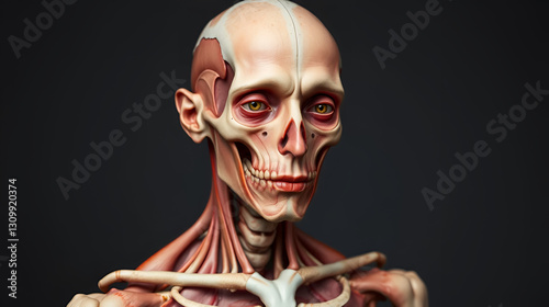 anatomia dl cuerpo humano en portrait