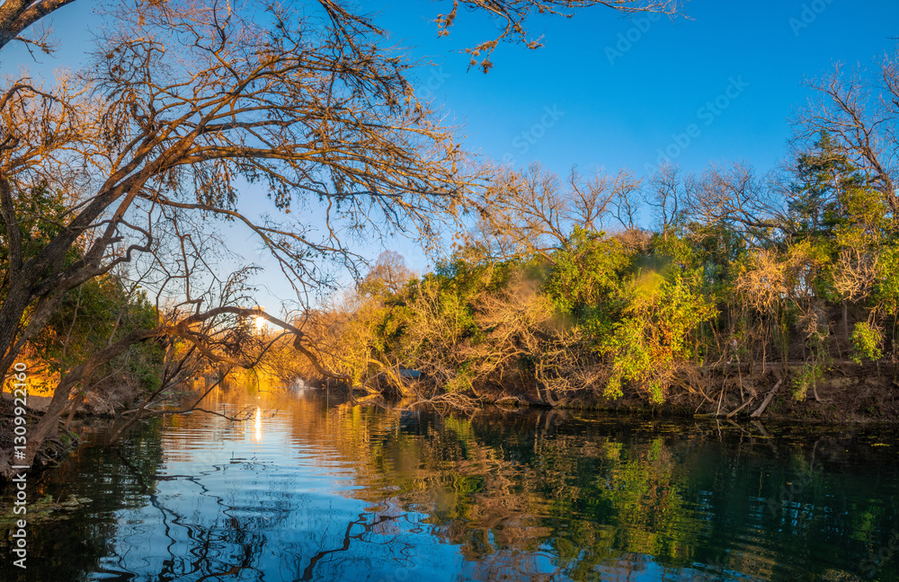 Barton Creek, downstream from Barton Springs Pool Austin, Texas, USA