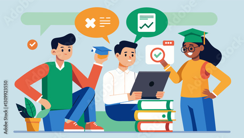 Students with good credit scores wont qualify for financial aid.. Vector illustration