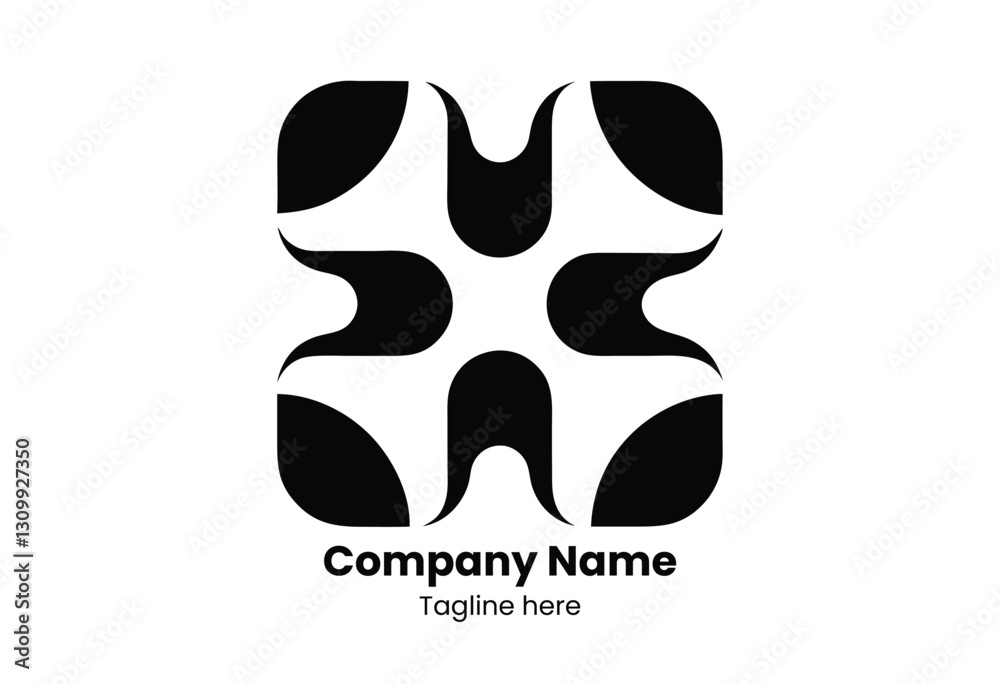 Fototapeta premium Logo design black