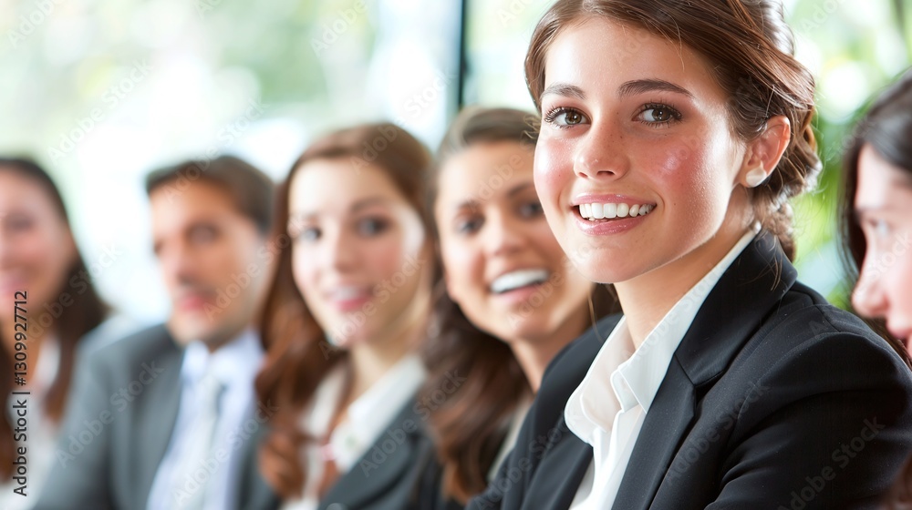 Diverse Group of Professional Business Women Collaborating on Project Discussing Strategy and Sharing Ideas in Modern Corporate Office Setting Diverse Group of Professional Business Women Collaborating on Project Discussing Strategy and Sharing Ideas in Modern Corporate Office Setting