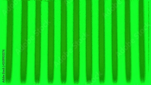 VHS Glitch Overlay on Green Screen - Vertical Striped Retro Distortion Effect photo