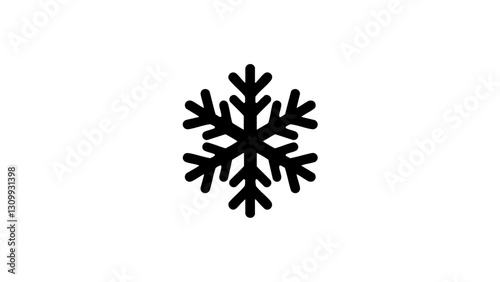 Vintage snowflake sketch illustration on white background  