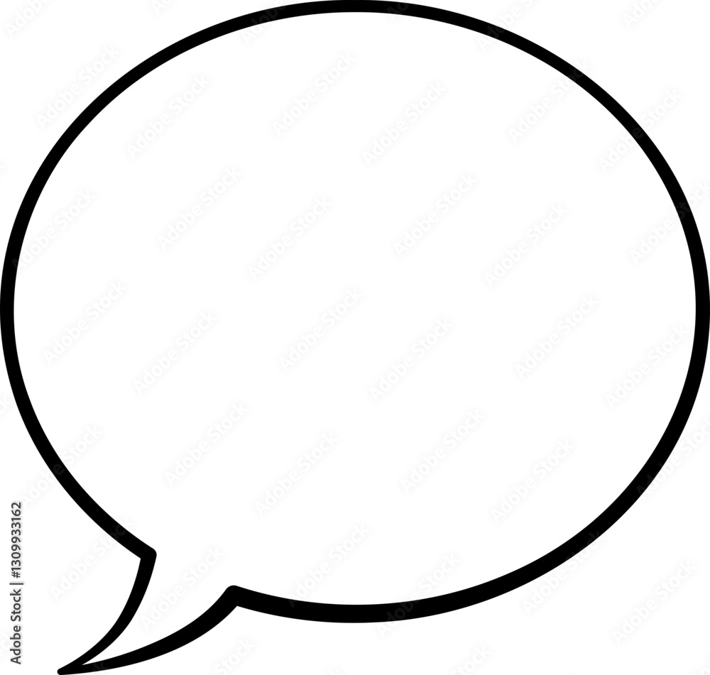 Speech Bubble Outline Speech Bubble Outline