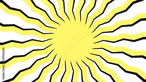 abstract retro sunburst animation background