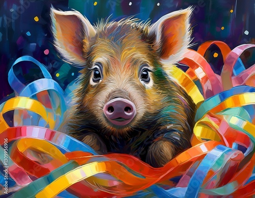 Niedliches Wildschwein