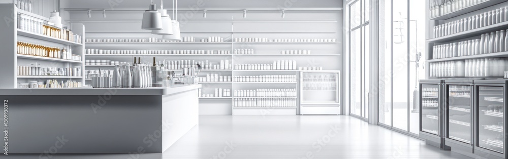 Modern Pharmacy Interior Design. Modern Pharmacy Interior Design.