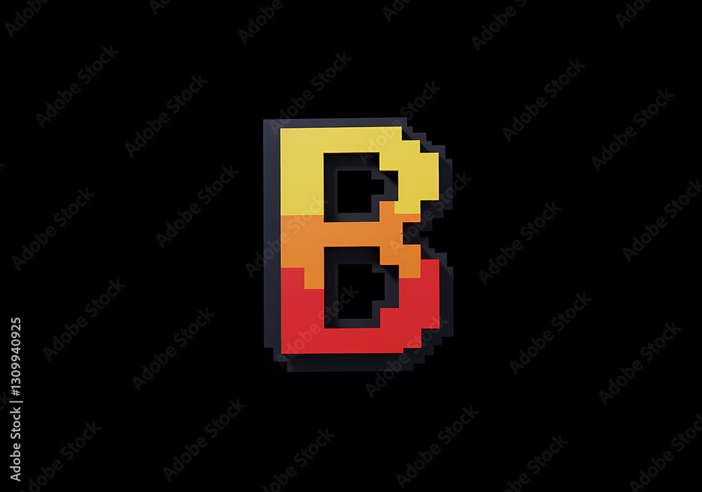 Obraz premium letter B