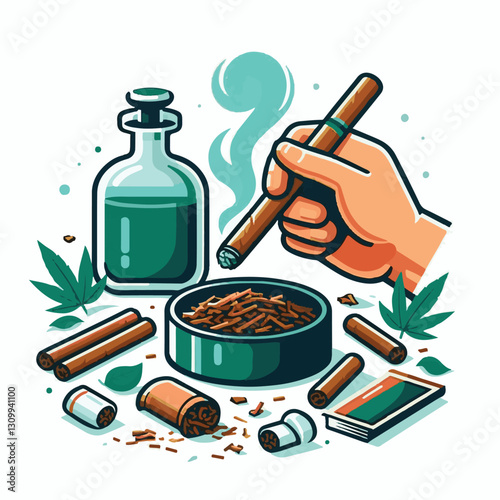 tobacco, nicotine, cigarette, health, background, cigar, smoke, cancer, leaf, addiction, risk, narcotic, unhealthy, toxic, plant, danger, industry, natural, crop, product, organic, nature, habit, harv