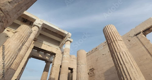 Acropolis of Athens, entrance gate pillars.