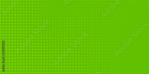 Dots halftone green color pattern gradient texture with technology digital background. Dots pop art comics