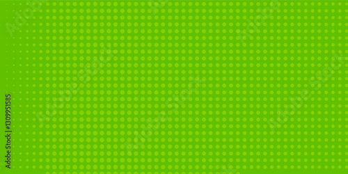 Dots halftone green color pattern gradient texture with technology digital background. Dots pop art comics