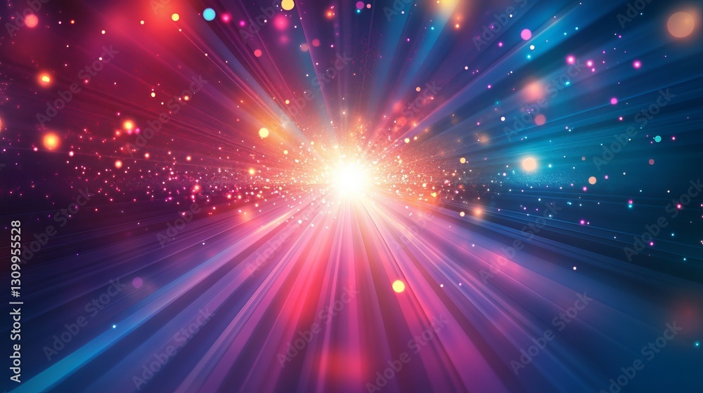 Obraz premium Spotlights Background. Vector Light Effect