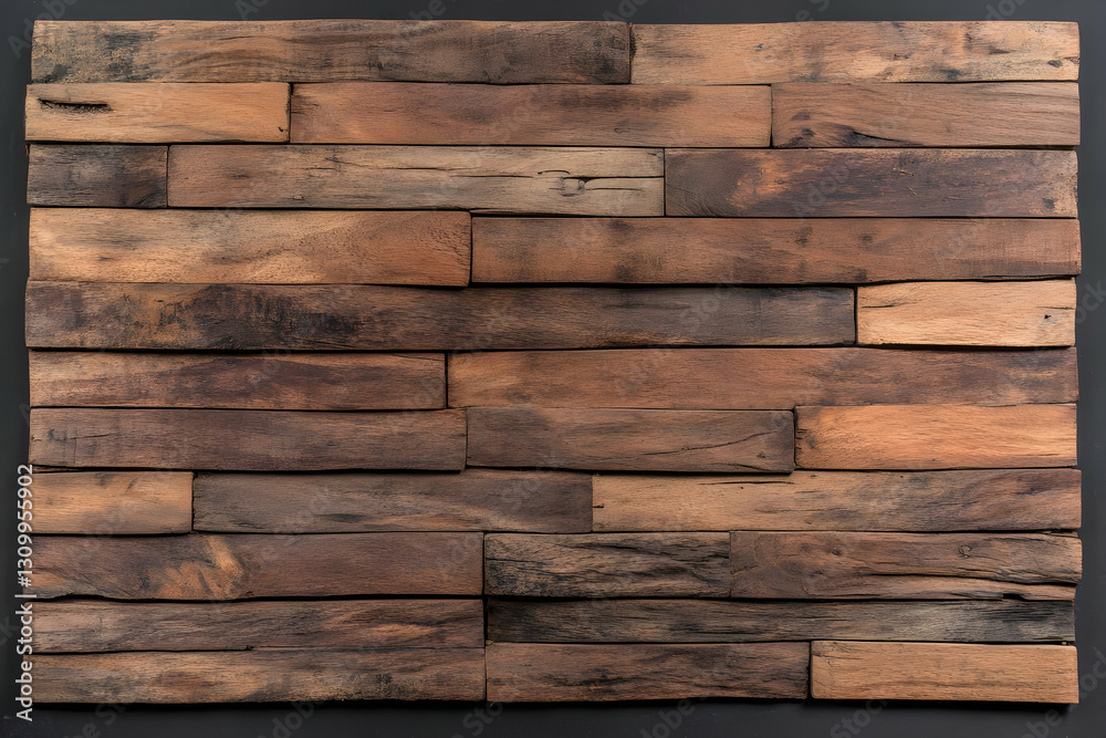 Naklejka premium Rustic Wood Planks Background Texture