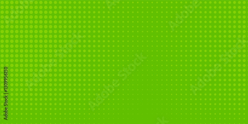 Dots halftone green color pattern gradient texture with technology digital background. Dots pop art comics