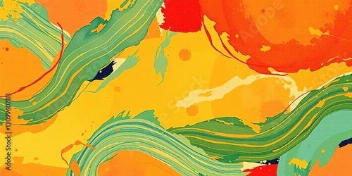 Free-spirited Brushstrokes Design