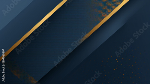 A premium blue and gold color background with dynamic diagonal pattern, perfect for royal awards and technology presentations.

