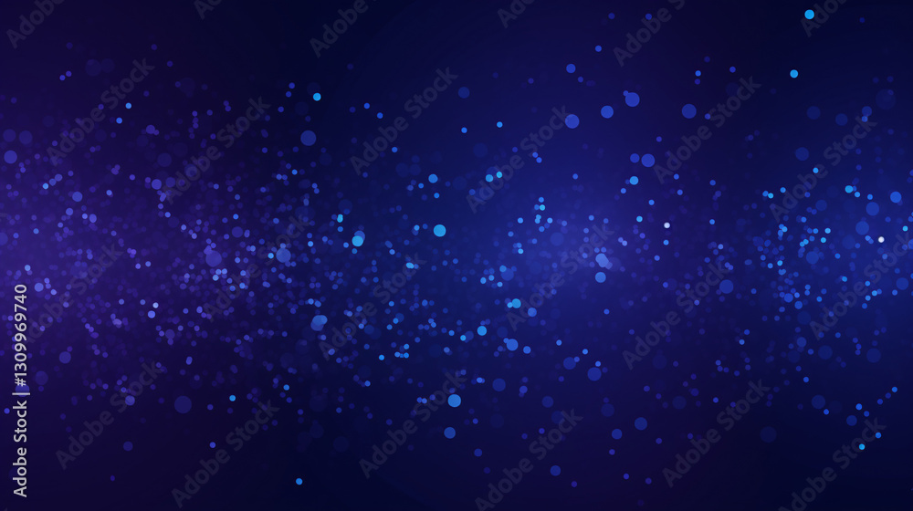 Obraz premium A premium design featuring blue particles on dark purple background, minimalist pattern for luxury awards and presentations.