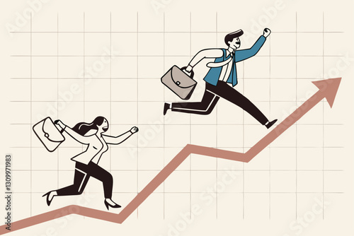FOMO, Fear of missing out in crypto, feeling or anxiety to follow trend or people who share high profit experience concept, greed businessman run to follow people who get rich with crypto trading.