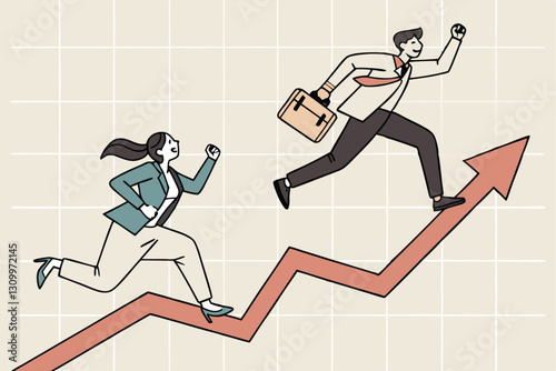 FOMO, Fear of missing out in crypto, feeling or anxiety to follow trend or people who share high profit experience concept, greed businessman run to follow people who get rich with crypto trading.