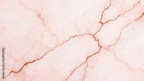 Soft Pink Marble with Delicate Rose Gold Veins