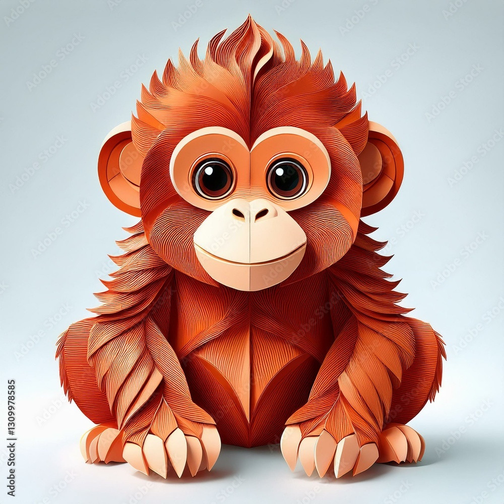 Obraz premium Niedlicher Orang Utan