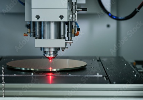 Wallpaper Mural Precision laser cutting machine working on a silicon wafer Torontodigital.ca