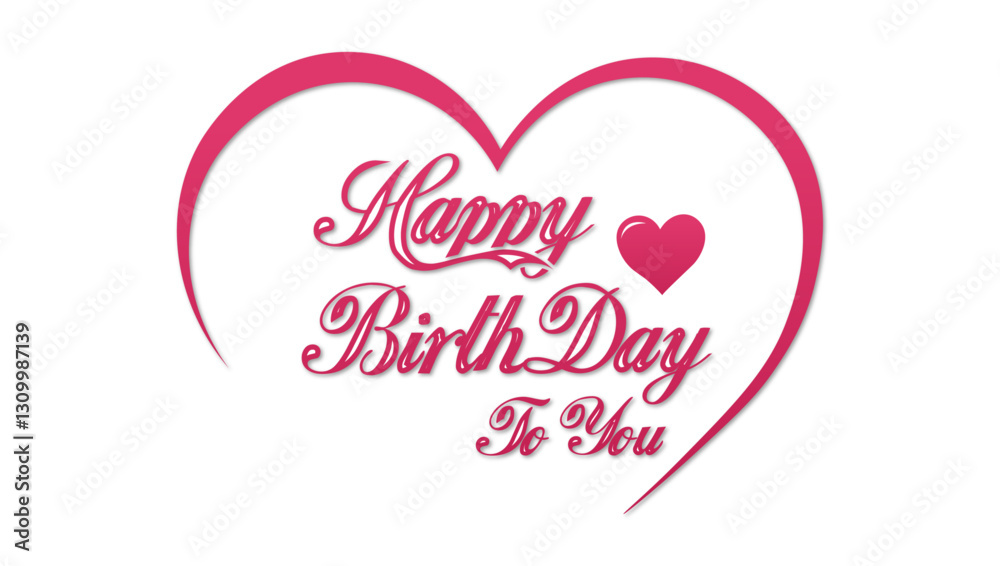 Happy birthday typography vector Design. Happy birthday typography vector Design.