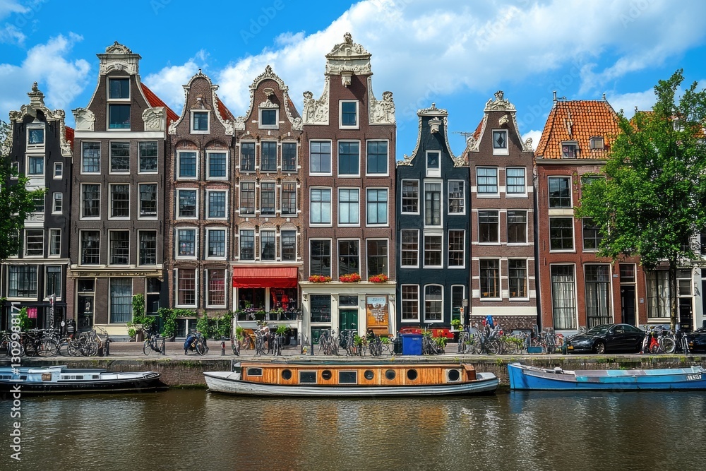 Obraz premium Iconic I am Amsterdam Sign. A Blend of Dutch Art and Historic Architecture in a Vibrant European Destination