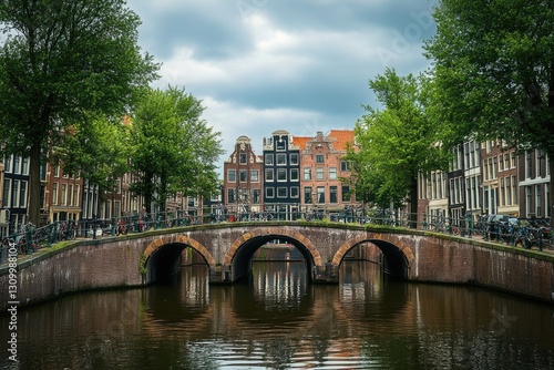 Iconic Amsterdam Sign: Emblem of Dutch Culture and Historic European Architecture